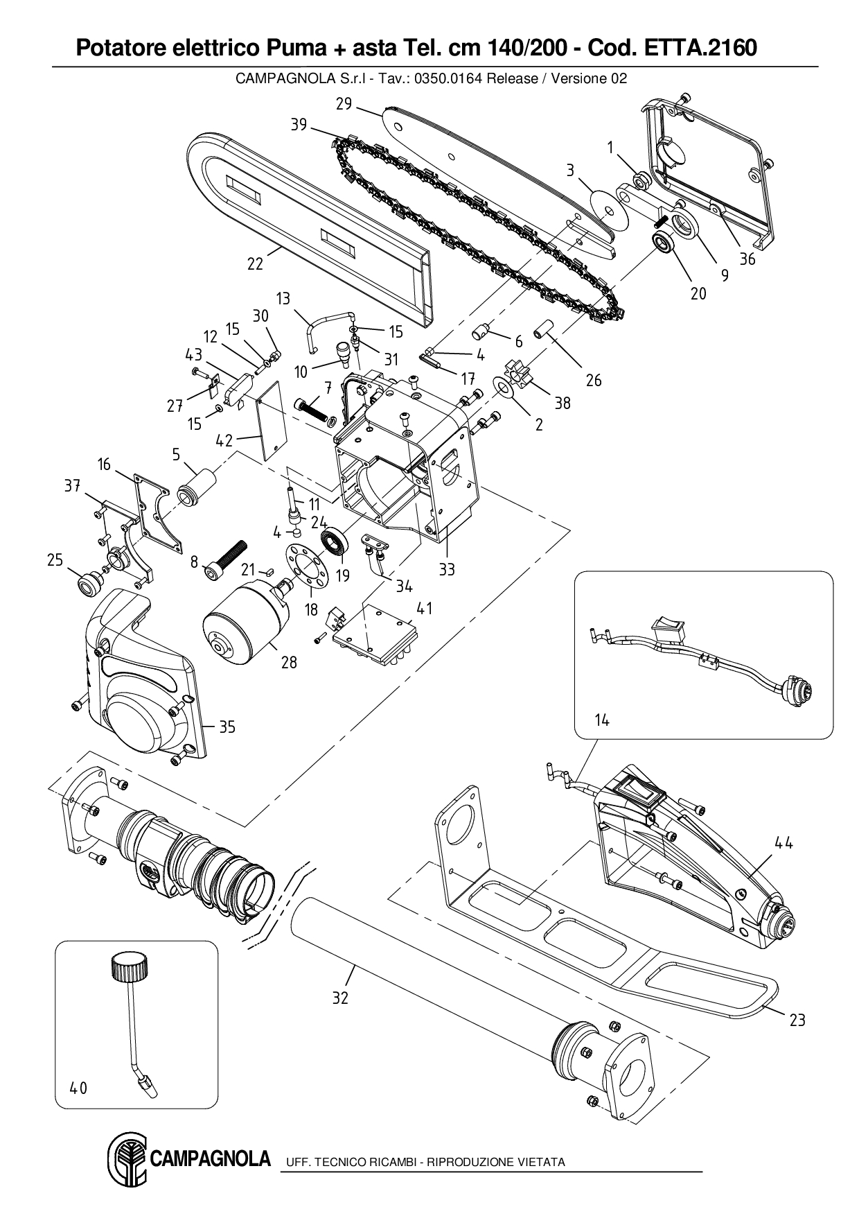 ETTA.2160_Potatore elett. Puma con asta Tel. cm 140-200